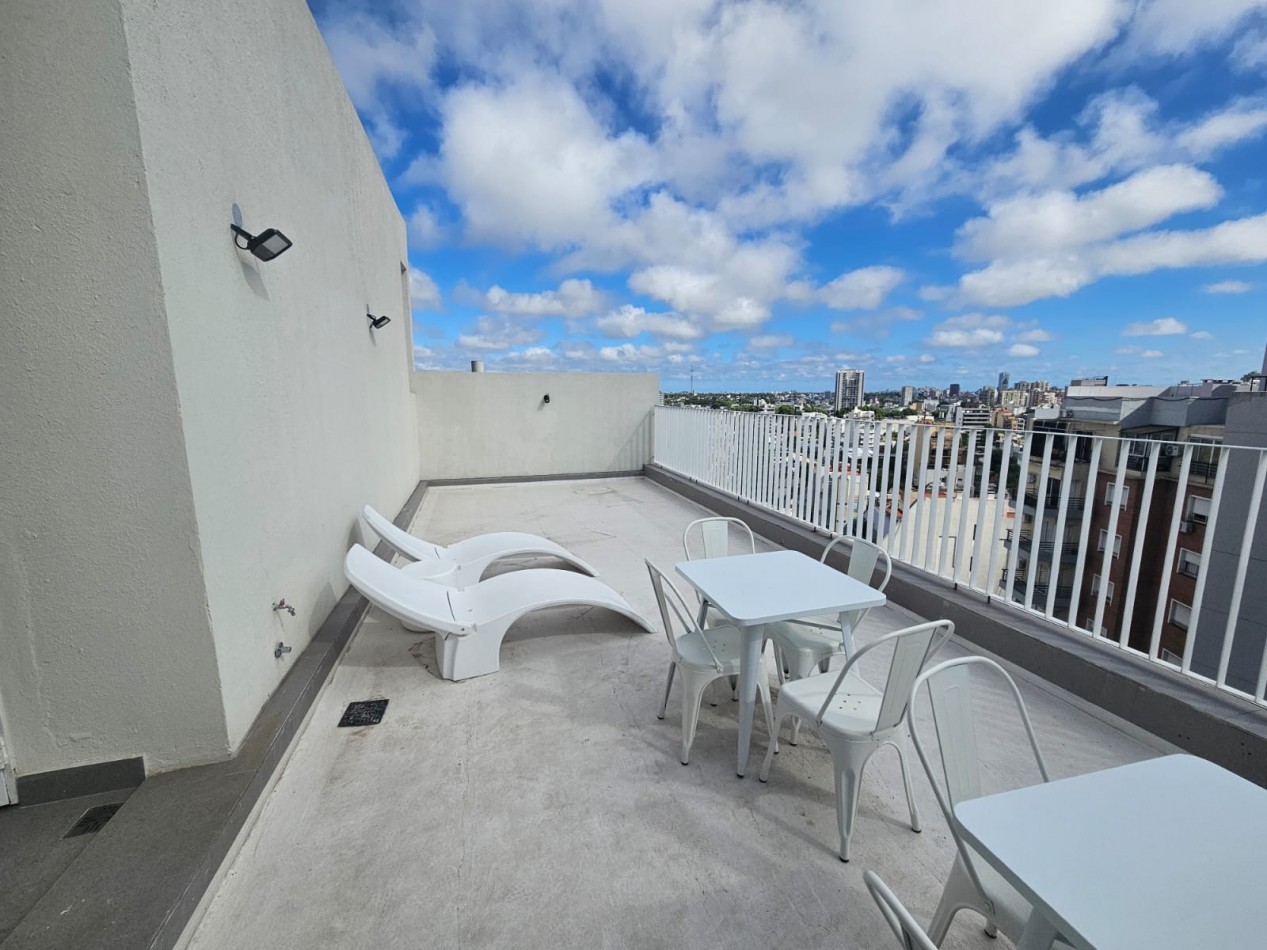 Monoambiente  a estrenar con parrilla propia  en 46 metros ttles