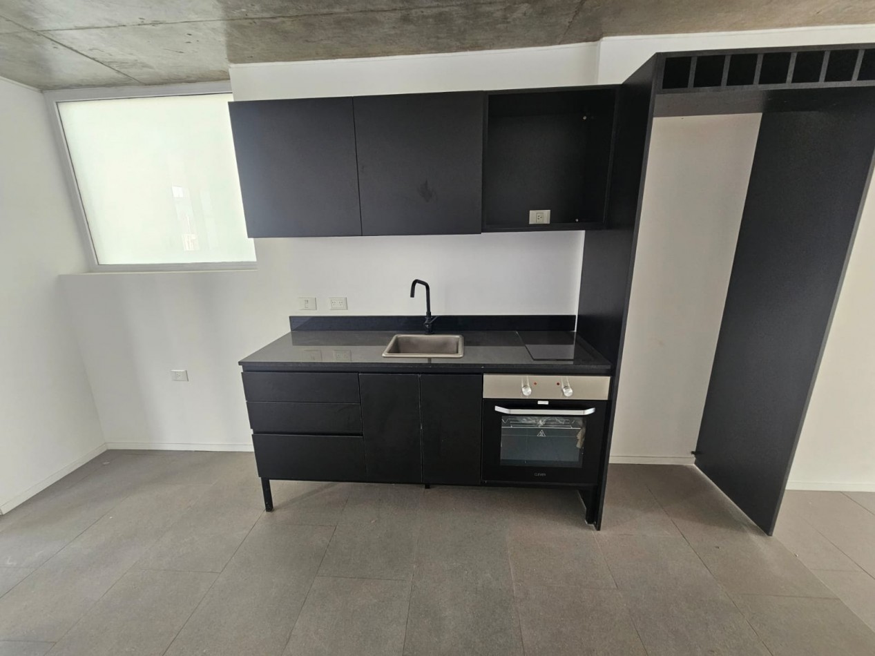 Monoambiente  a estrenar con parrilla propia  en 46 metros ttles