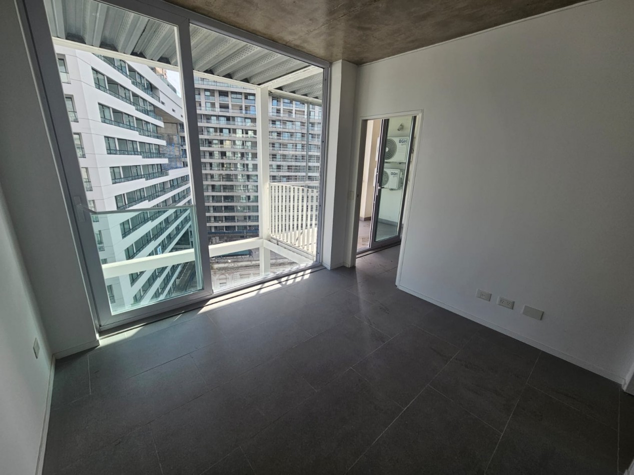 Hermoso 2 ambientes a estrenar con toilette de recepcion y dormitorio en suite . 60 metros totales