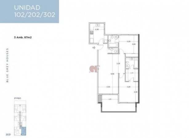 Proyecto muy luminoso y con amplios ambientes Balcones aterrazados, jardin o terrazas propias todos con parrilla