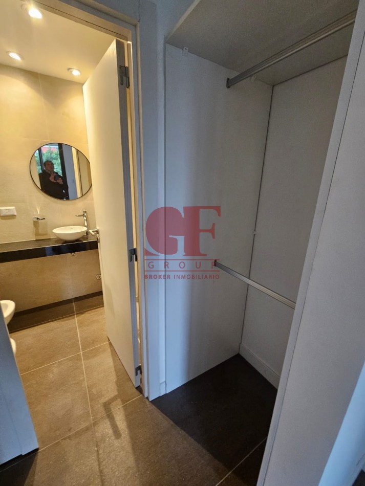 Hermoso 2 ambientes a estrenar con toilette de recepcion y dormitorio en suite con vestidor