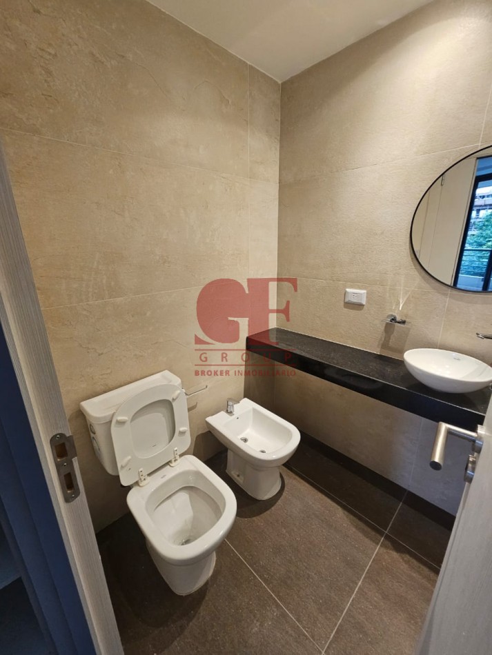 Hermoso 2 ambientes a estrenar con toilette de recepcion y dormitorio en suite con vestidor