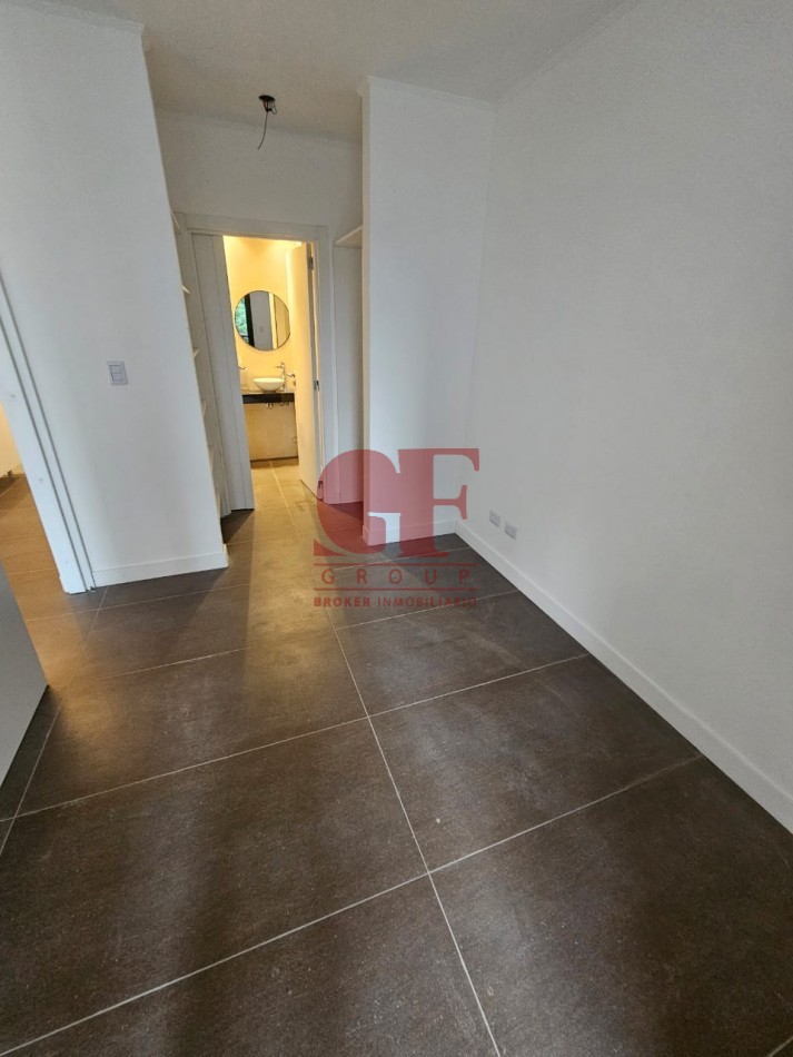 Hermoso 2 ambientes a estrenar con toilette de recepcion y dormitorio en suite con vestidor