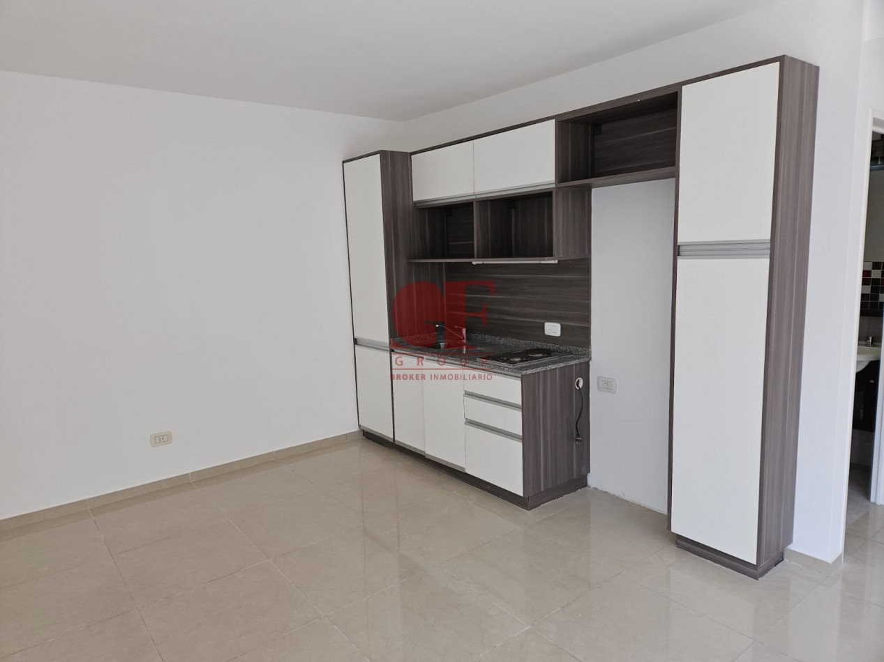 ESPECTACULAR Dos ambientes mas escritorio  con  balcon aterrazado con  QUINCHO y PARRILLA propia