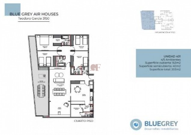 Emprendimiento EXCLUSIVO con jardin y Parrilla propia en Colegiales!!! 3 a 5 ambientes LOCAL Comercial