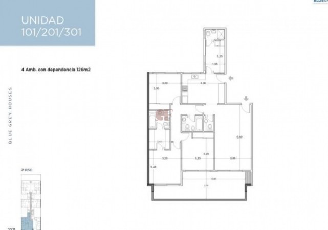 Proyecto muy luminoso y con amplios ambientes Balcones aterrazados, jardin o terrazas propias todos con parrilla
