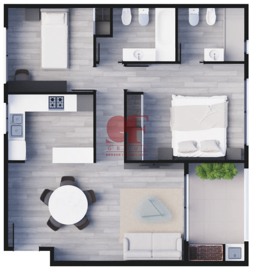 Lanzamiento proyecto PLAZA ECHEVERRIA - 3 con balcones aterrazados - FULL AMENITIES